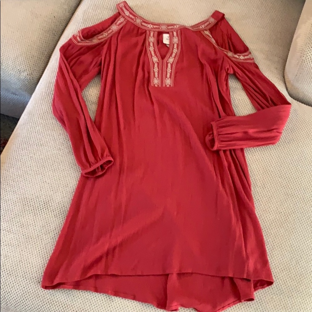 Knox Rose cold shoulder boho dress - Picture 1 of 5